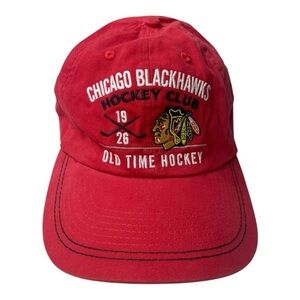 Old Time Hockey Adjustable Men’s Ref Chicago Blackhawks Hockey Club Hat